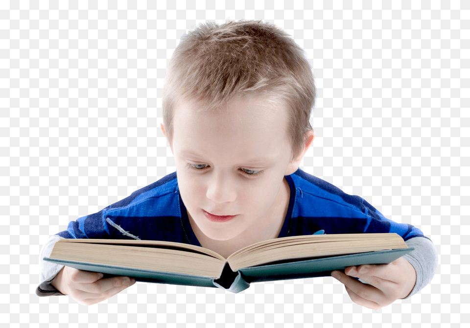 Boy Reads A Book Image, Person, Reading, Child, Male Free Png