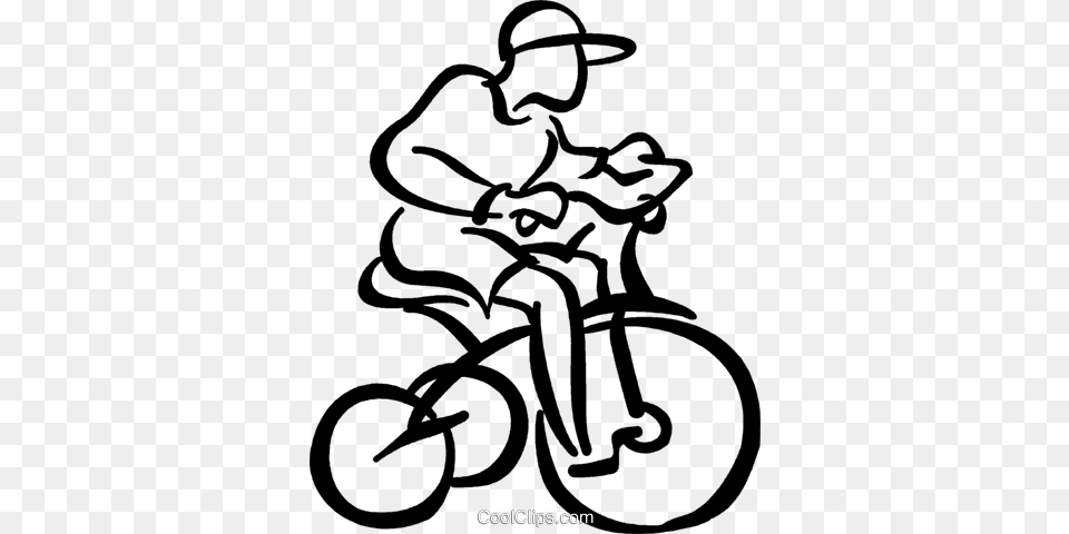Boy Riding His Bike Royalty Vector Clip Art Illustration, Bicycle, Cycling, Person, Sport Free Transparent Png