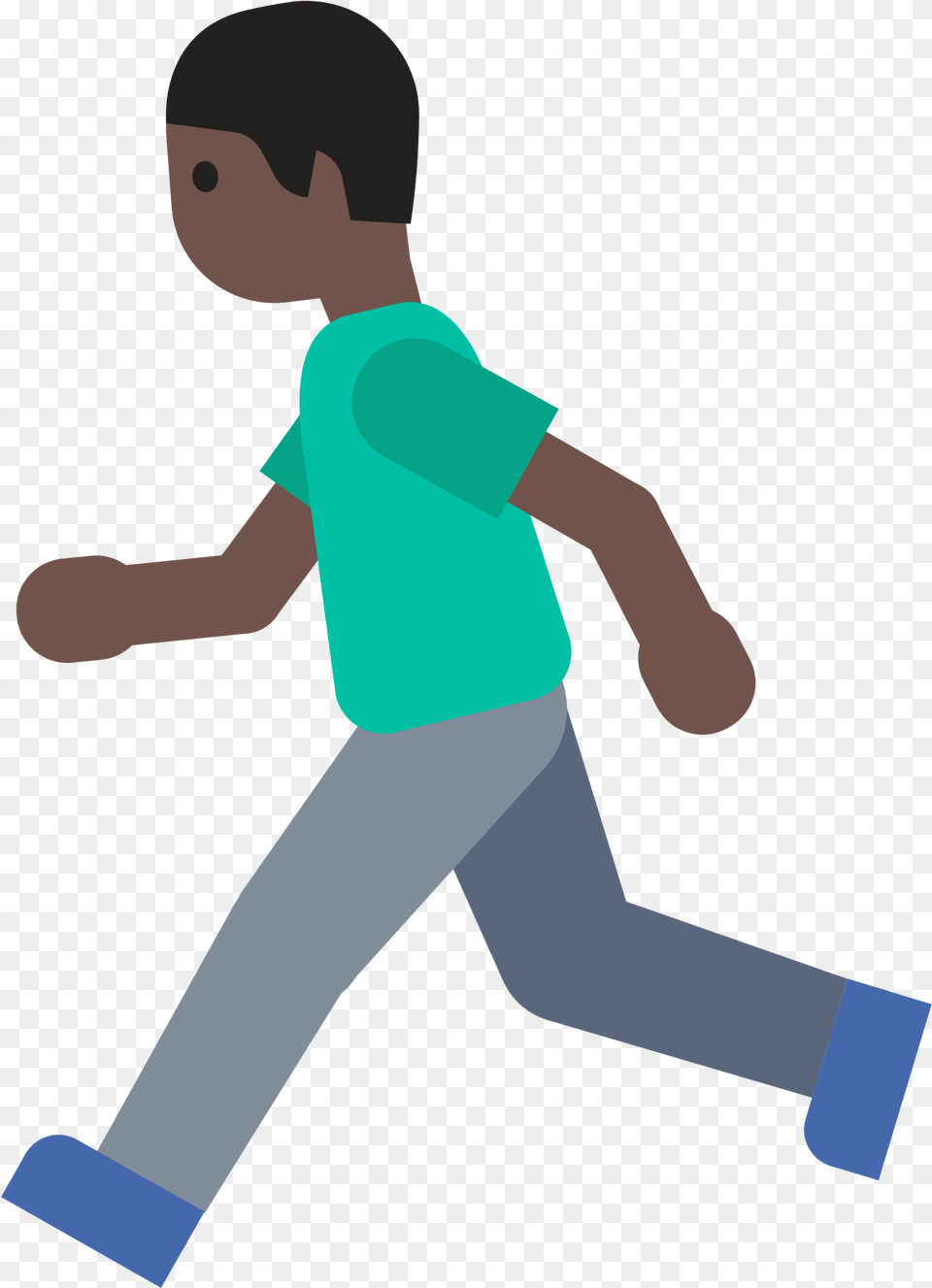 Boy Running Emoji Emoji Of People Walking, Clothing, Pants, Person, Child Free Png Download