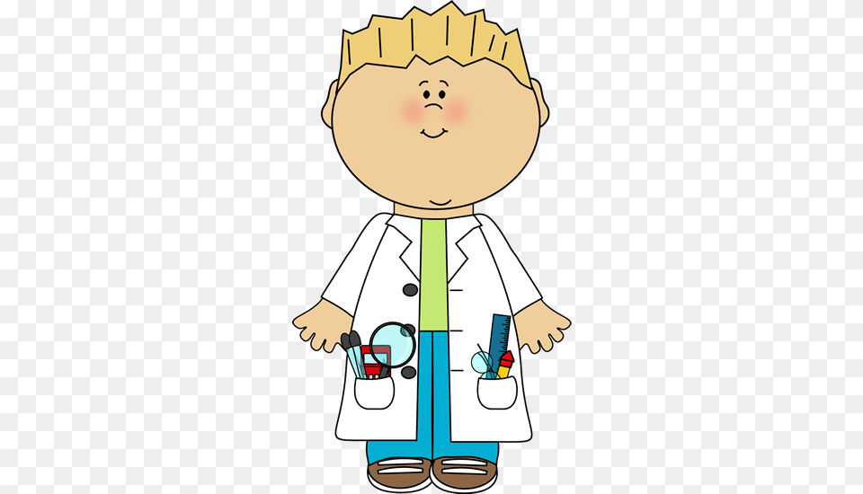 Boy Scientist Science Clip Art Science Clip Art, Clothing, Coat, Lab Coat, Baby Free Transparent Png