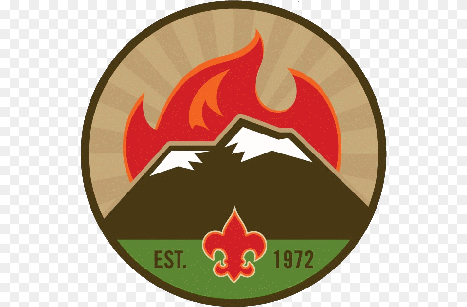 Boy Scouts Fire Logo Clip Art, Symbol, Emblem, Badge, Disk Free Png Download