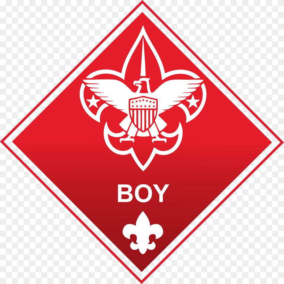 Boy Scouts Logo Black Background, Emblem, Symbol, Road Sign, Sign Png Image