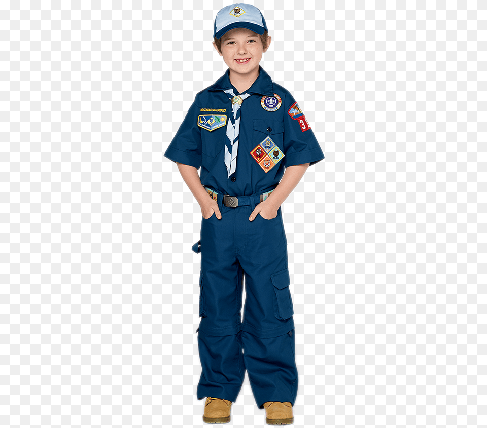 Boy Scouts Of America Uniforms Boy Scout Lion Uniform, Child, Male, Person, Clothing Free Transparent Png