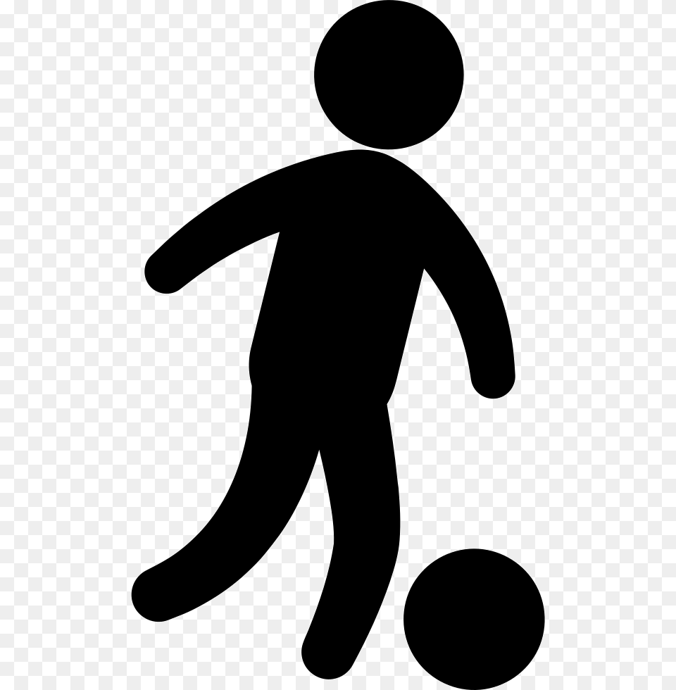 Boy Silhouette Playing Soccer, Stencil, Animal, Fish, Sea Life Free Png