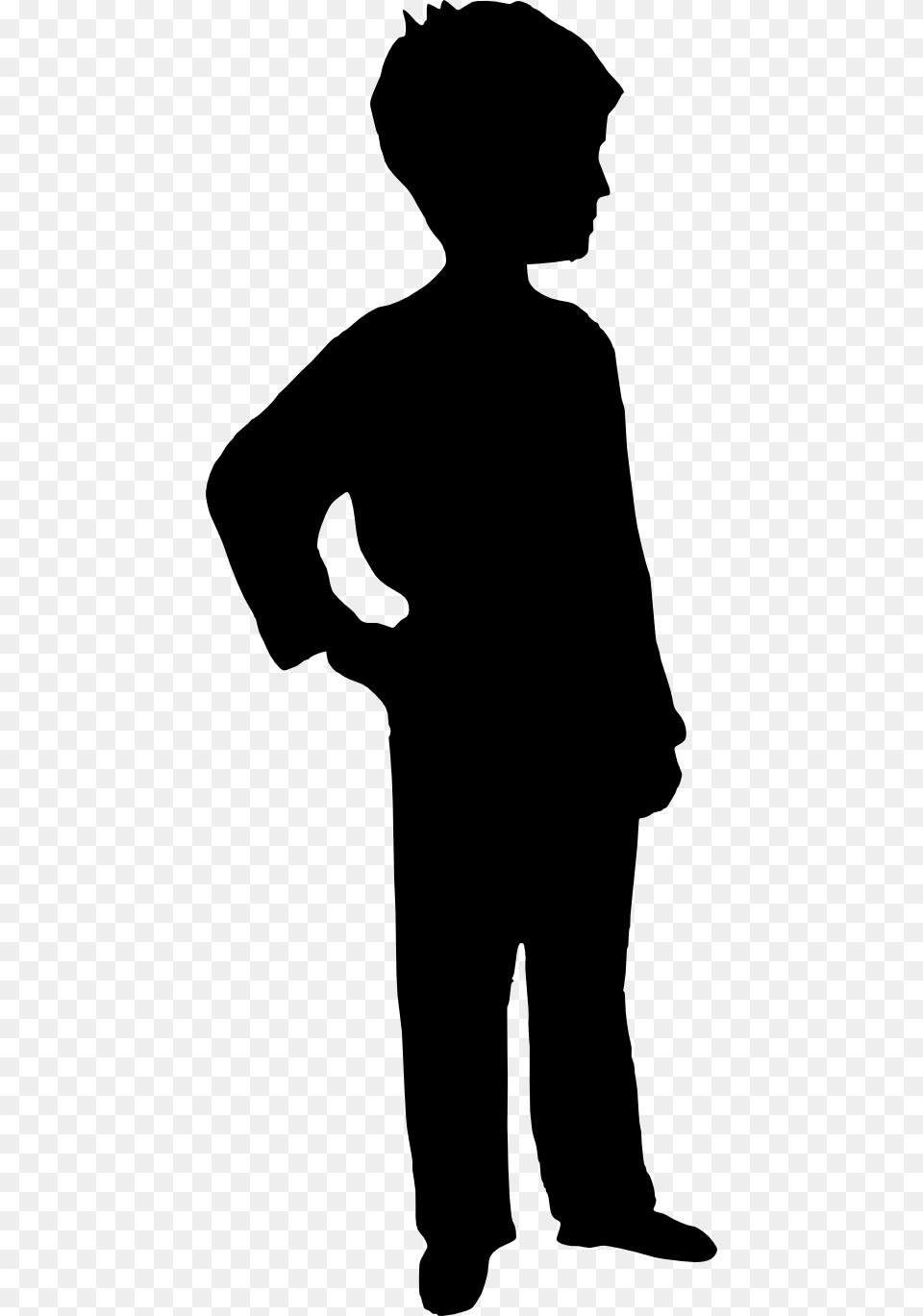 Boy Silhouette Transparent Background, Adult, Male, Man, Person Png Image