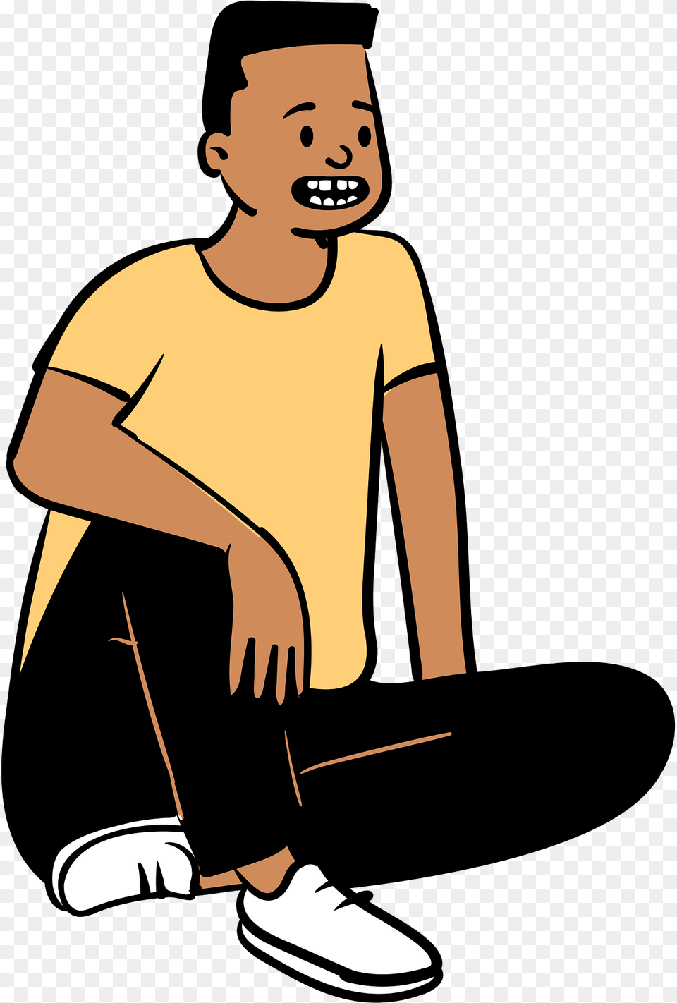 Boy Sitting Clipart, Person, Face, Head, Clothing Free Png Download