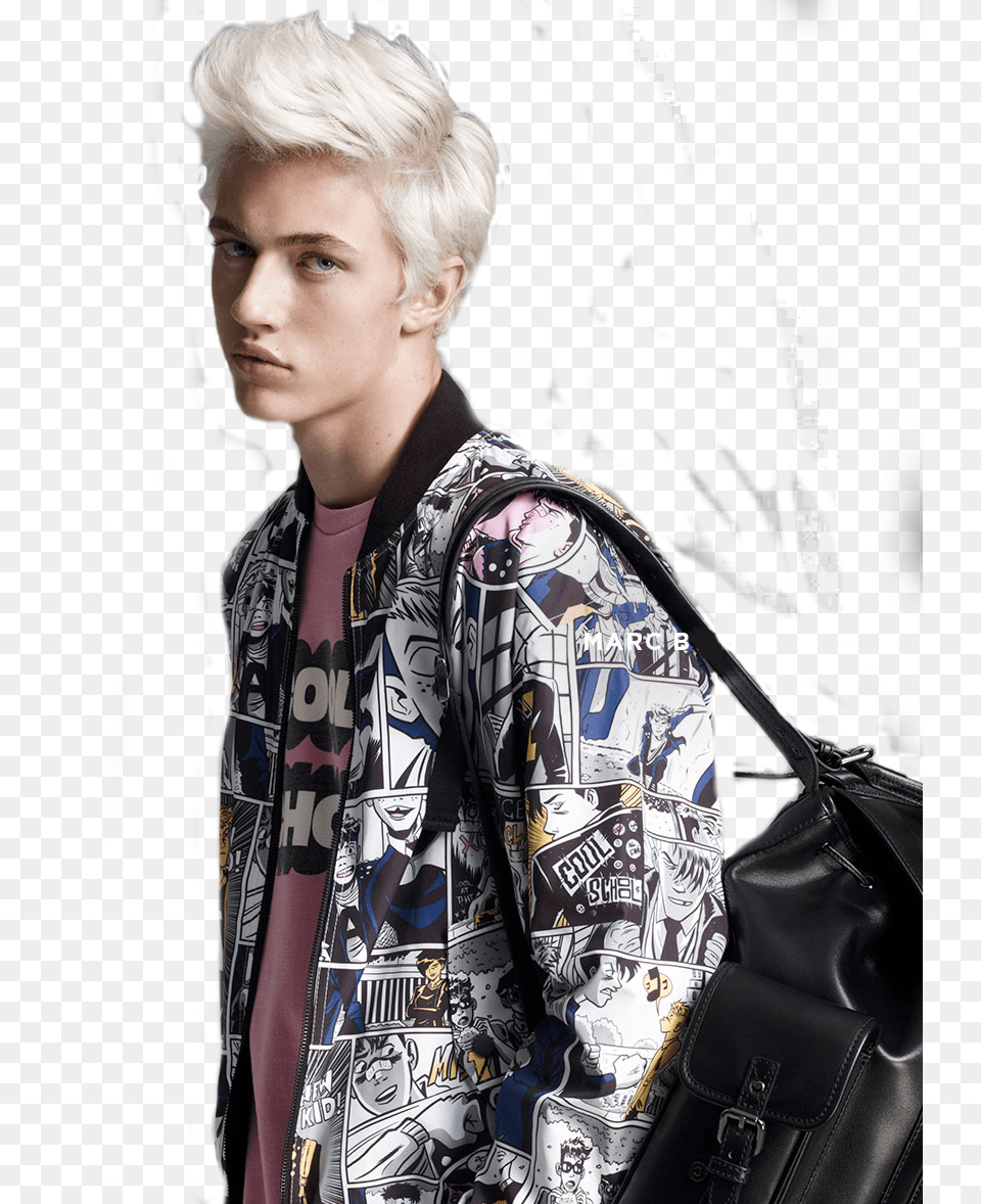 Boy Smith And Lucky Image Lucky Blue Smith Looks, Accessories, Person, Handbag, Hair Free Transparent Png