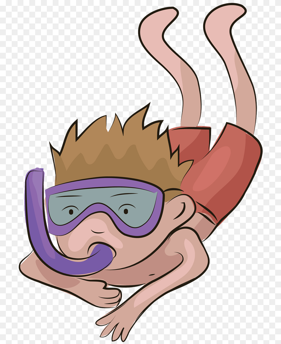 Boy Snorkeling Clipart, Water Sports, Water, Swimming, Sport Png
