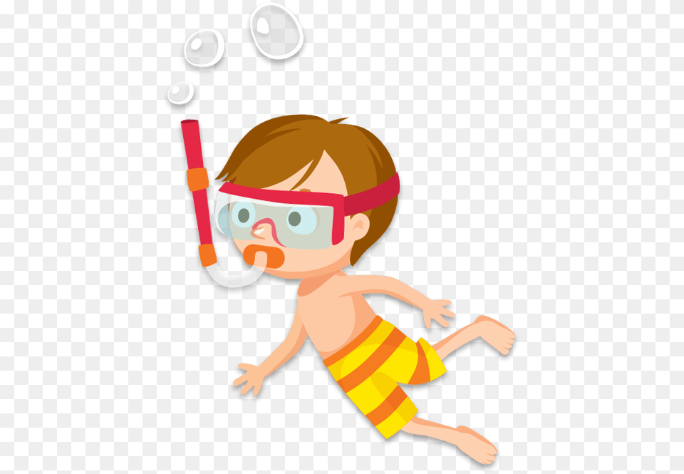 Boy Snorkeling Kid Snorkel Clipart, Accessories, Goggles, Person, Outdoors Png