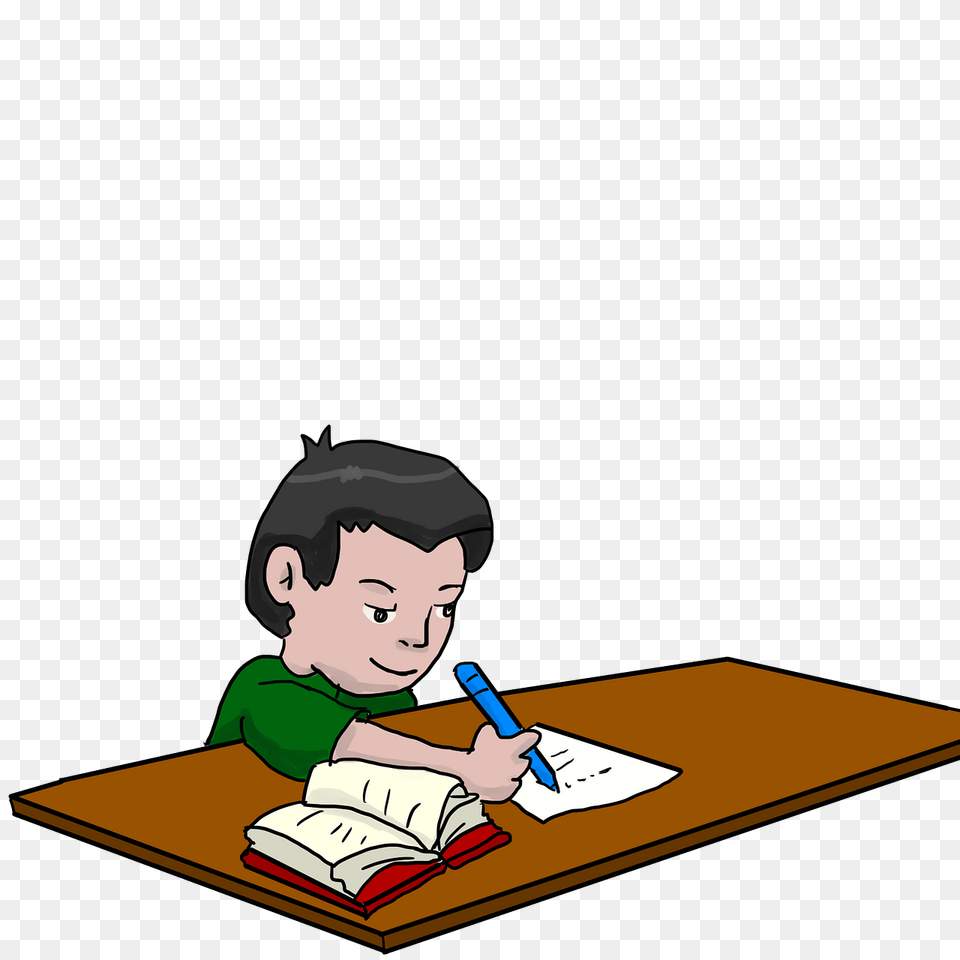 Boy Studying Clipart, Person, Reading, Baby, Face Free Png