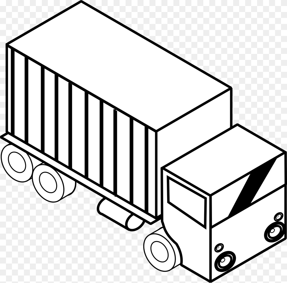 Boy Stuff Black And White Black And White Clipart Of Truck, Trailer Truck, Transportation, Vehicle, Crib Png