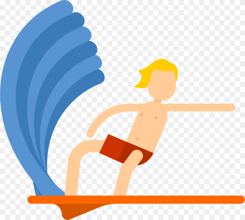 Boy Surfboarding Clipart, Child, Male, Person, Acrobatic Free Png Download