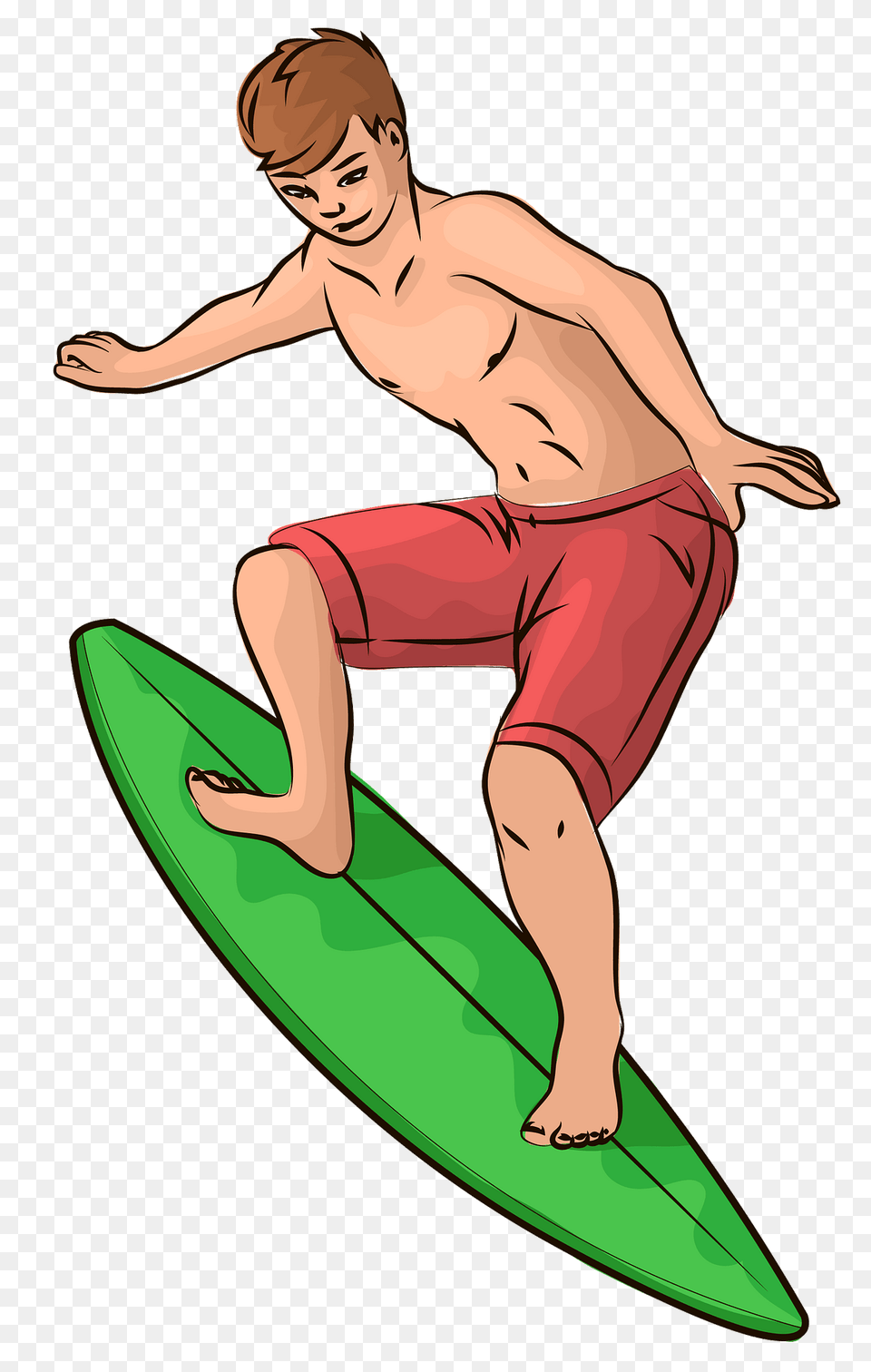 Boy Surfing Clipart, Water, Leisure Activities, Nature, Outdoors Free Png