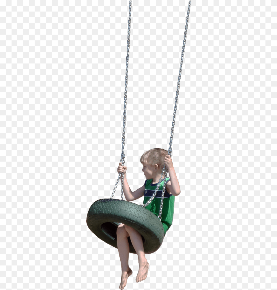 Boy Swing Tire Freetoedit Girl On Swing, Child, Female, Person, Play Area Free Png Download