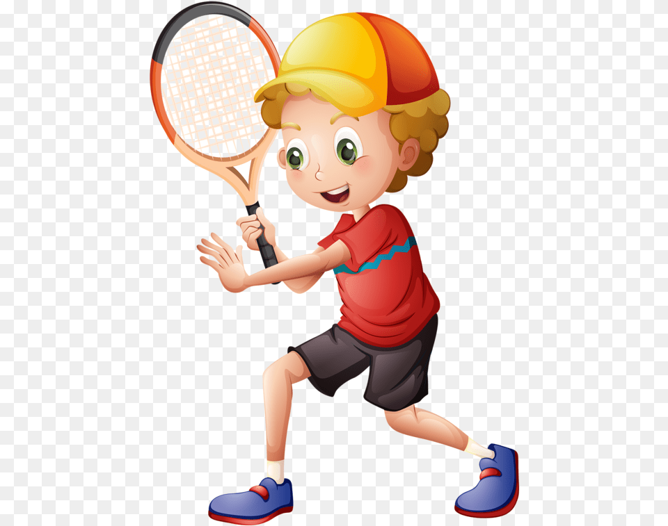 Boy Tennis Clipart, Baby, Person, Racket, Face Free Transparent Png