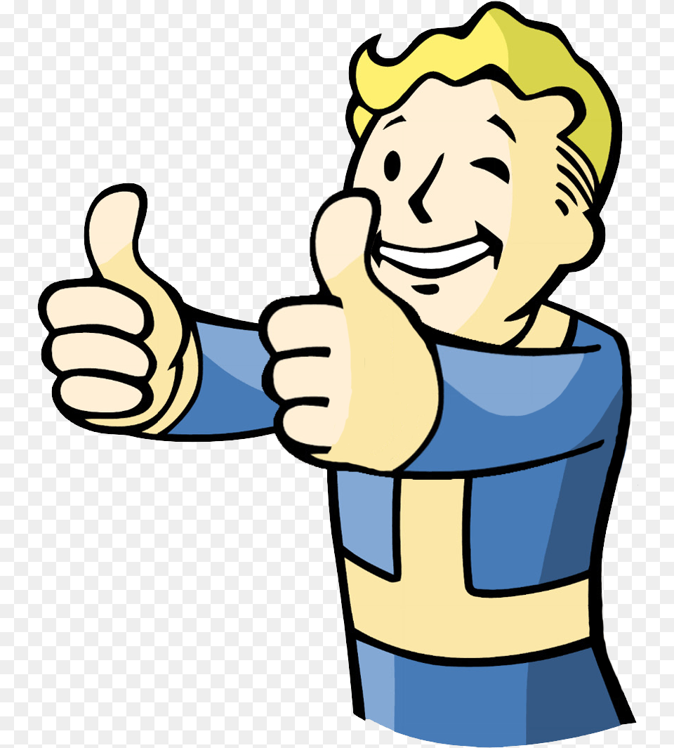 Boy Thumbs Up Vault Boy Thumbs Up Transparent Background, Body Part, Finger, Hand, Person Free Png