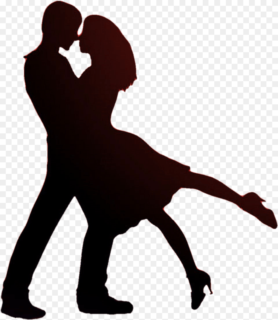 Boy Valentine Soccer New Love Couple Stickers Download, Dancing, Leisure Activities, Person, Silhouette Free Transparent Png