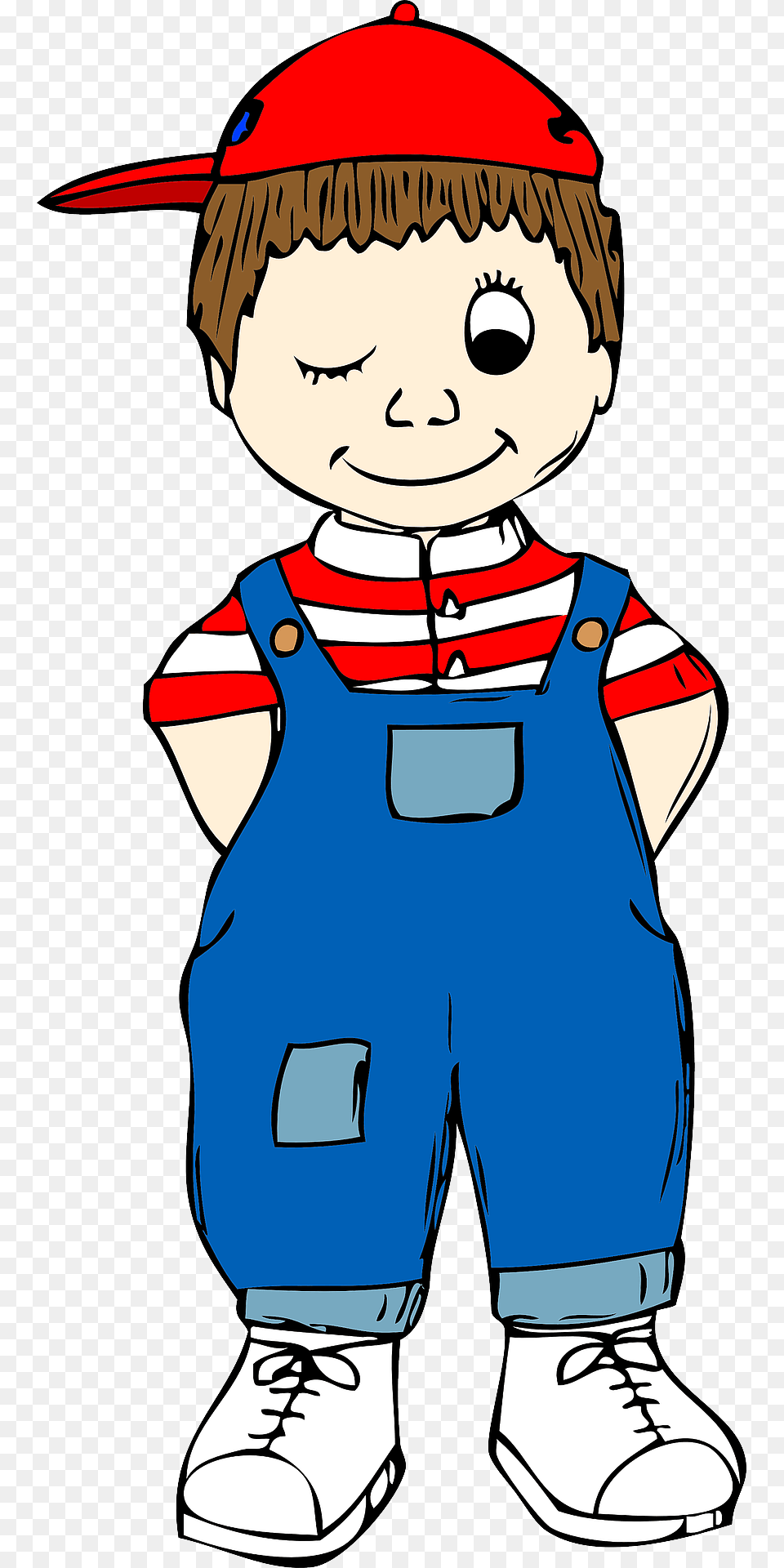 Boy Winking Clipart, Clothing, Pants, Baby, Person Free Png