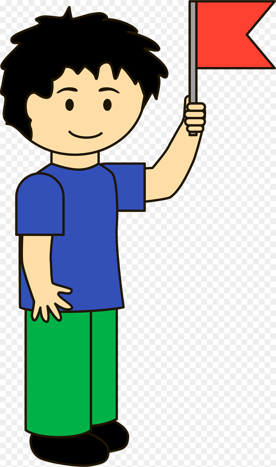 Boy With A Flag Clipart, Person, Face, Head, Book Free Transparent Png