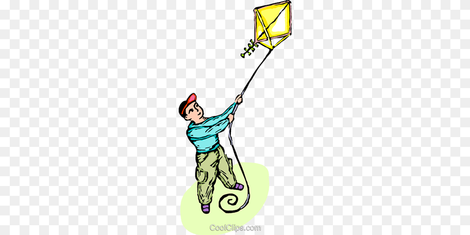 Boy With A Kite Royalty Vector Clip Art Illustration Clipart, Lamp, Baby, Cleaning, Person Free Transparent Png