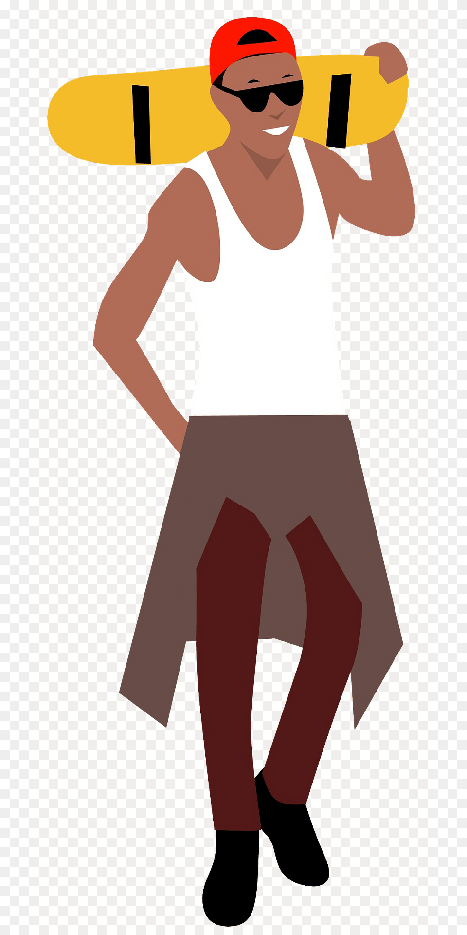 Boy With A Skateboard Clipart, Adult, Person, Man, Male Png