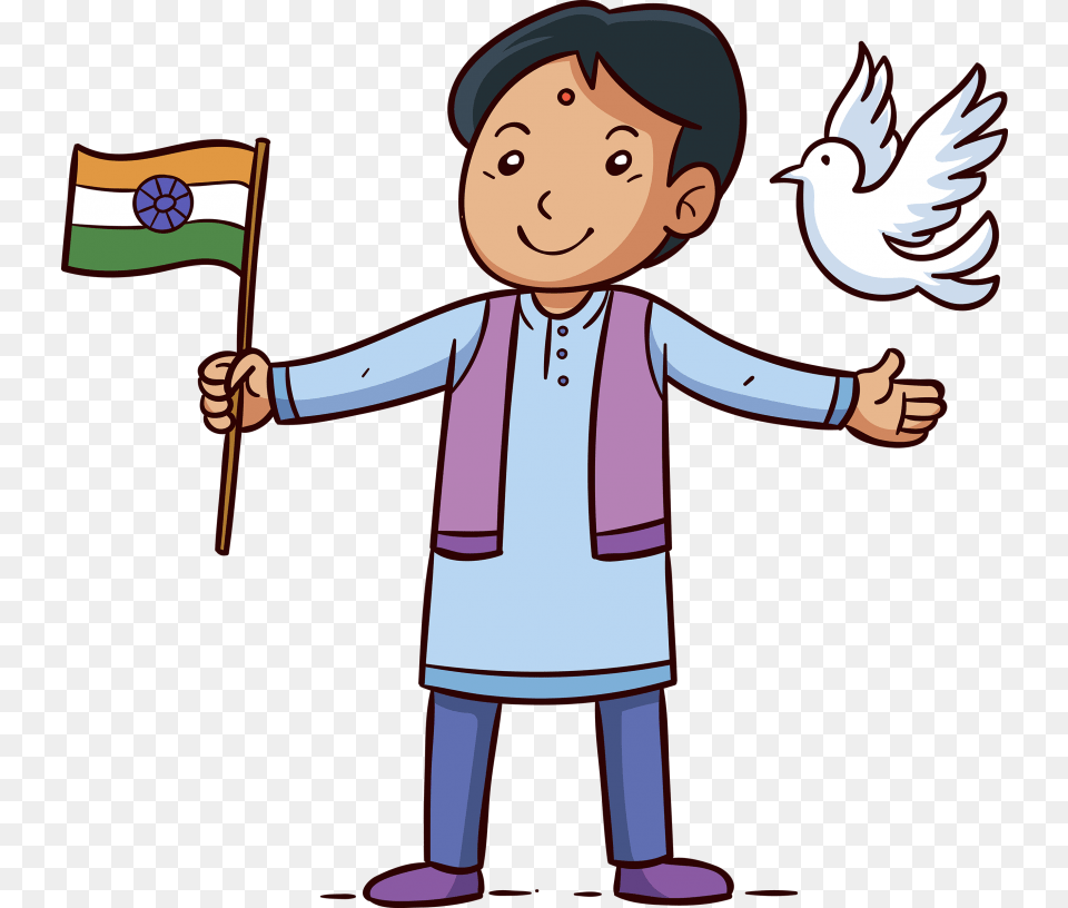 Boy With Indian Flag, Baby, Person, Face, Head Png