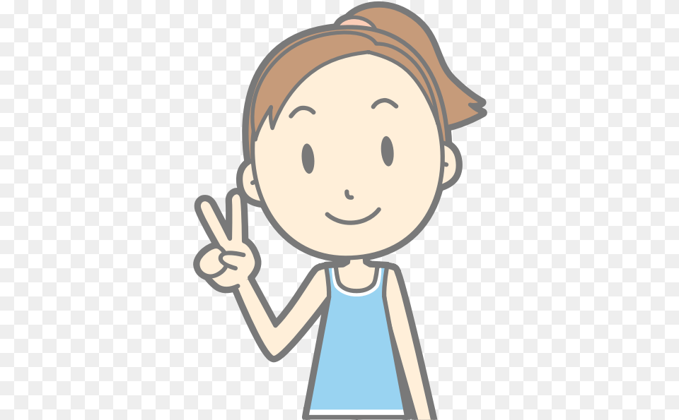 Boy With Peace Sign Clipart, Baby, Person, Face, Head Free Png Download