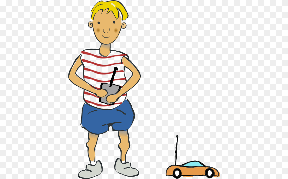 Boy With Rc Car Dessin Petite Blond, Shorts, Clothing, Person, Male Png Image