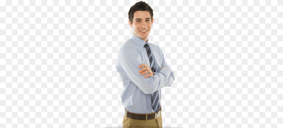 Boy With Tie And Arms Crossed Persona Con Los Brazos Cruzados, Accessories, Shirt, Formal Wear, Dress Shirt Png