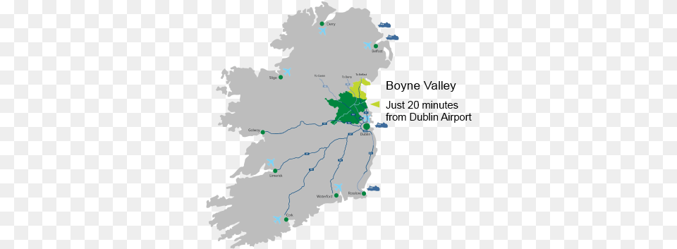 Boyne Valley Map Killarney National Park Ireland Map, Chart, Plot, Atlas, Diagram Free Png