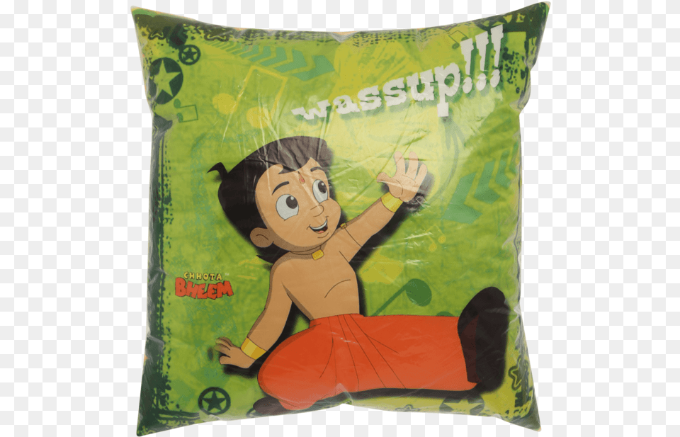 Boys Chhota Bheem Printed Cushion Cushion, Home Decor, Pillow, Person, Face Free Png Download