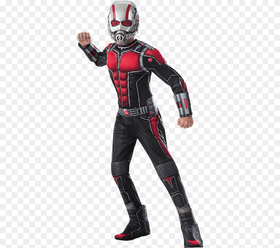 Boys Deluxe Ant Man Costume Ant Man Kids, Adult, Helmet, Male, Person Png Image