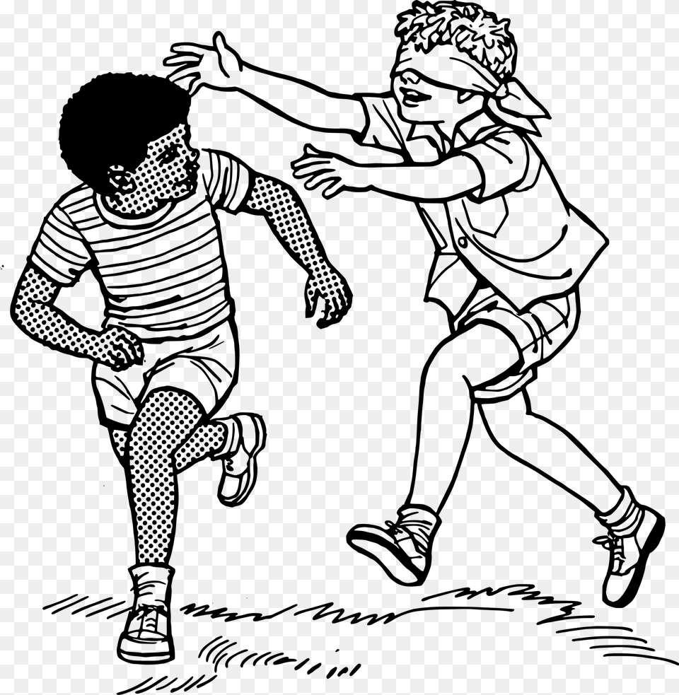 Boys Running Jeux De Cache Cache, Gray Free Png