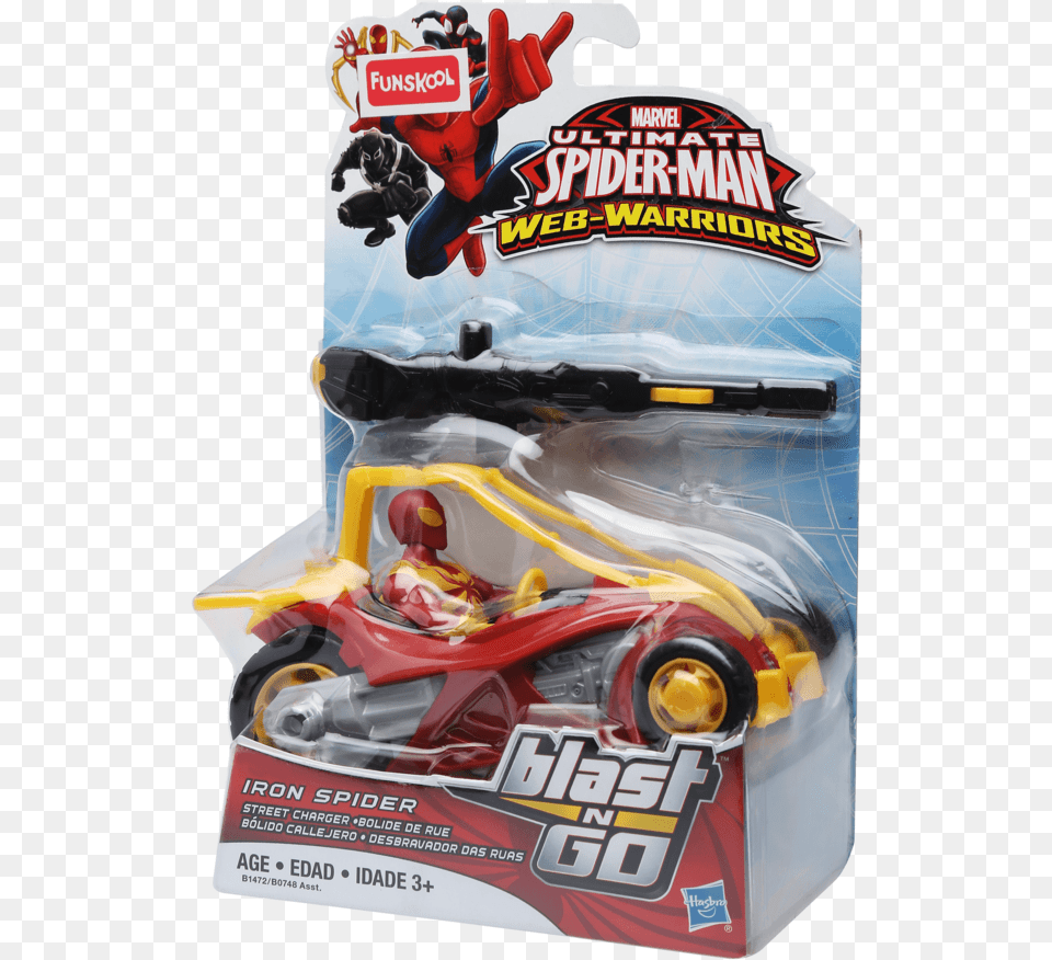 Boys Ultimate Spider Man With Car And Launcher Iron Spider Web Shooters 3d Print, Tape, Person Png Image