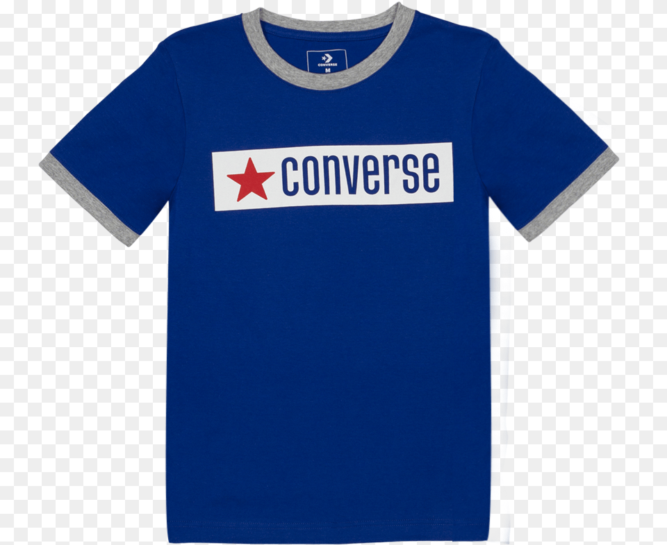 Boys Vintage Logo Ringer Youth T Shirt Converse Blue Frogstone Store Semarang, Clothing, T-shirt Png