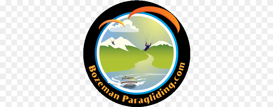Bozeman Paragliding Angel Tube Station, Parachute, Person Png Image