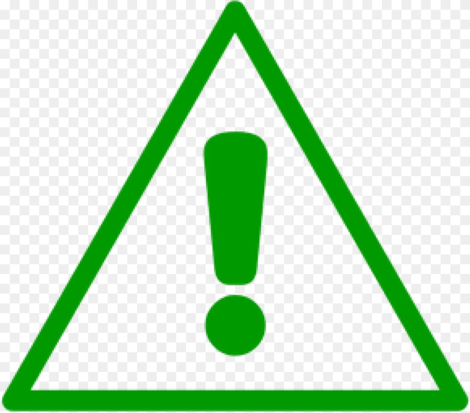 Bp Icon Warning Green Triangle Low Headroom Warning Sign, Symbol Free Png Download