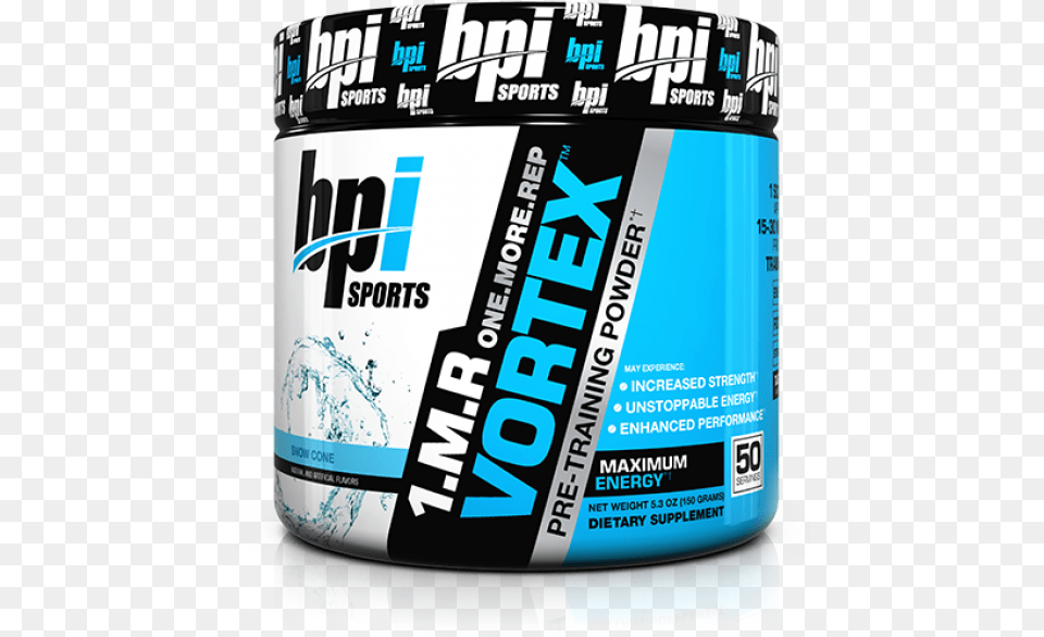 Bpi 1mr Vortex Snow Cone 150g Bpi Sports Pre Workout, Paint Container, Can, Tin Png