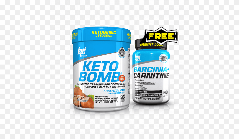 Bpi Sports Keto Bomb 36 Servings Nutrition Facts Label, Paint Container, Can, Tin Free Png