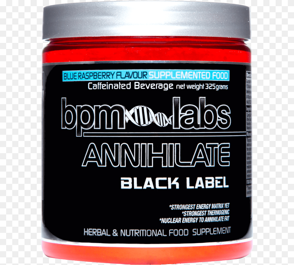Bpm Labs Annihilate Black Labeltitle Bpm Labs Annihilate Carmine, Food, Jelly, Can, Tin Free Png Download