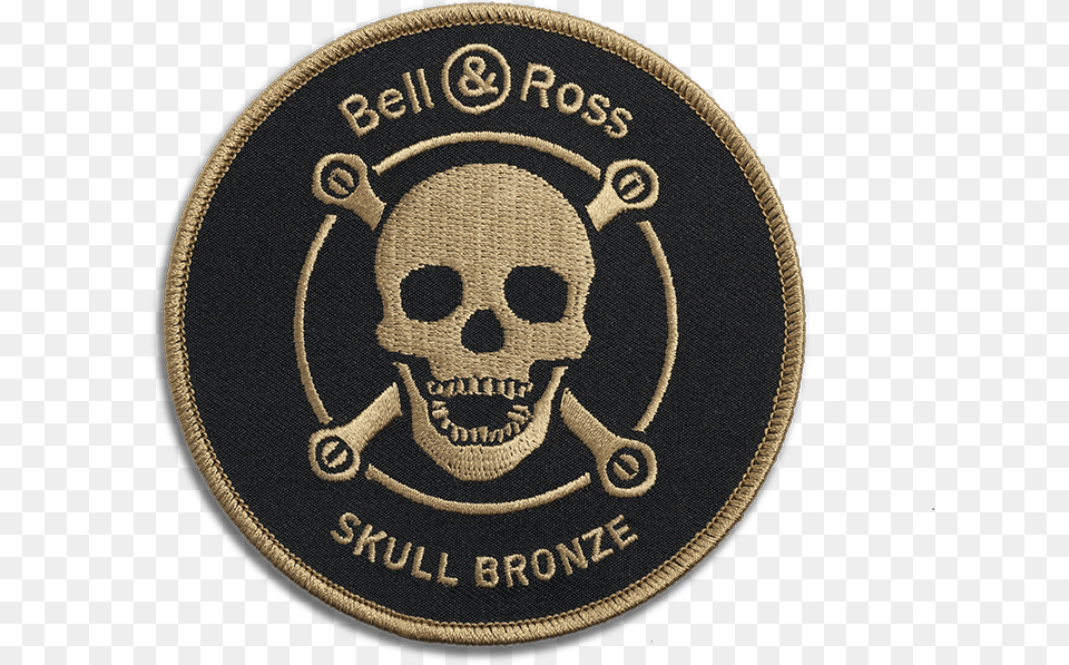 Br 01 Skull Bronze Bell And Ross Logo, Badge, Symbol, Emblem, Face Png