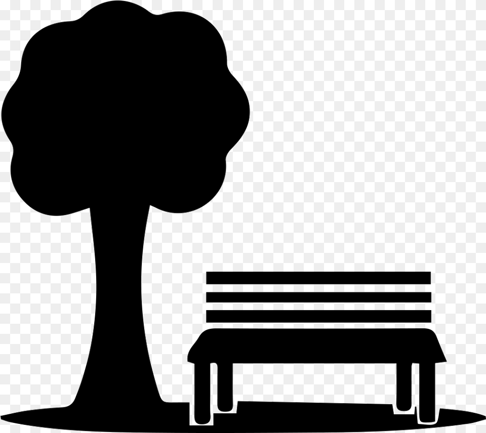 Br 18 Park Bench Br 18 Park Bench, Silhouette Free Transparent Png