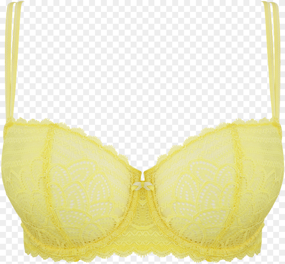 Bra Yellow Bra, Clothing, Lingerie, Underwear, Person Free Png
