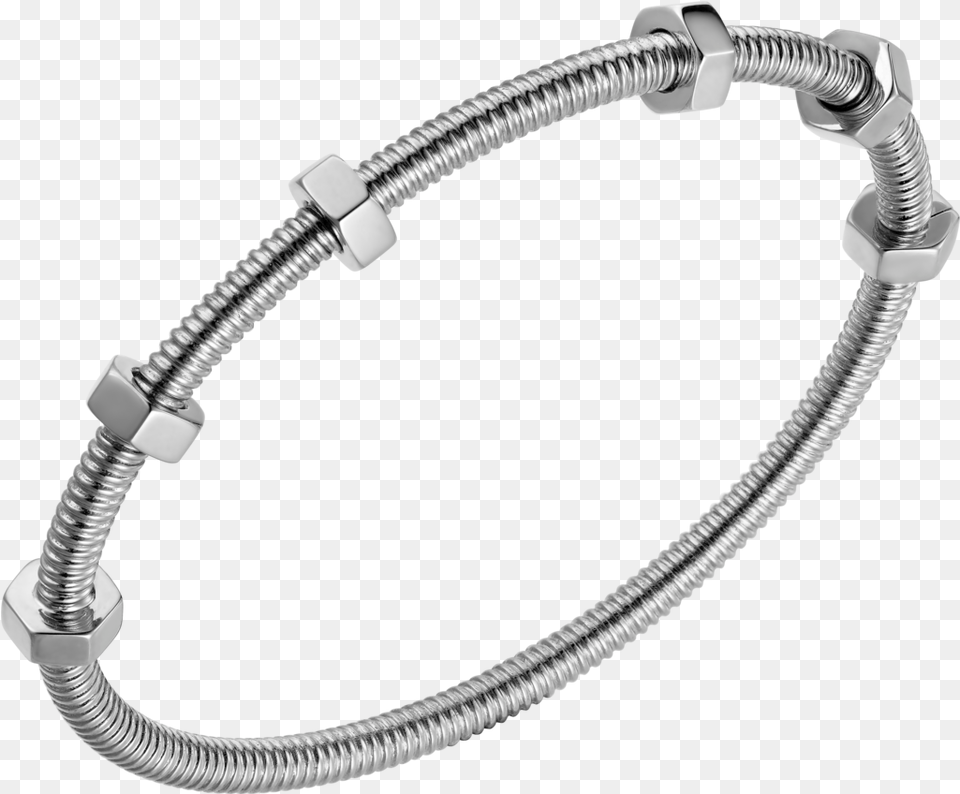 Bracelet U2013 Yakymour Ecrou De Cartier Bracelet White Gold, Accessories, Jewelry, Machine, Screw Free Png Download