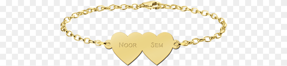 Bracelet With Two Hearts Of Gold Gold Zodiac Bracelet, Accessories, Jewelry, Necklace Png