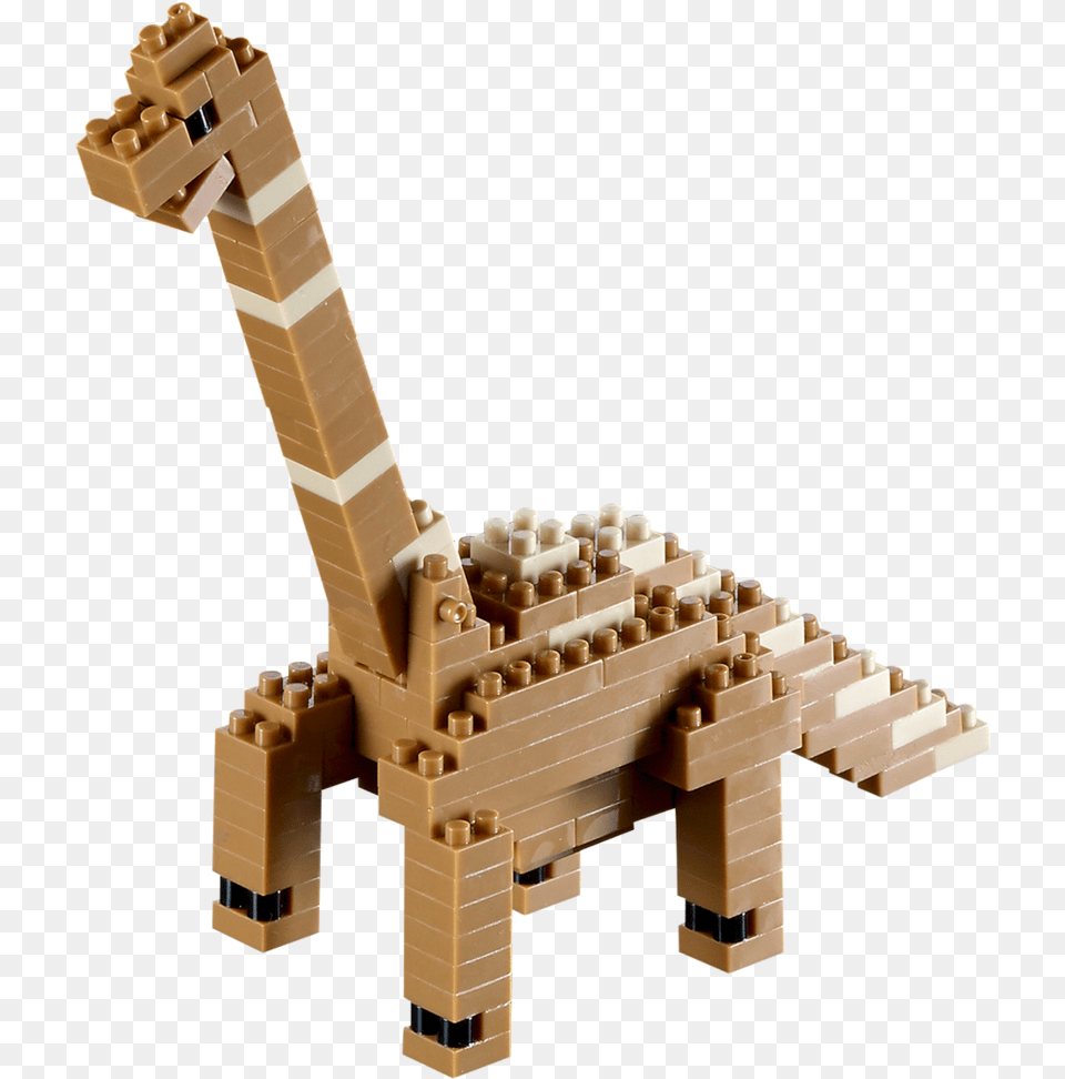 Brachiosaurus Brixies Brachiosaurus Building Set, Toy, Wood, Plywood Free Png