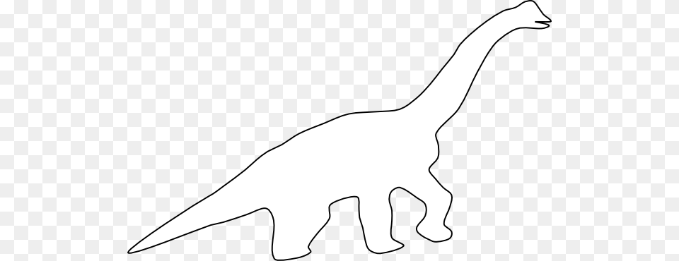 Brachiosaurus Outline Clip Art, Animal, Dinosaur, Reptile, Bow Free Transparent Png