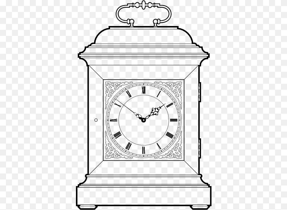 Bracket Clock Transparent Image Quartz Clock Free Png