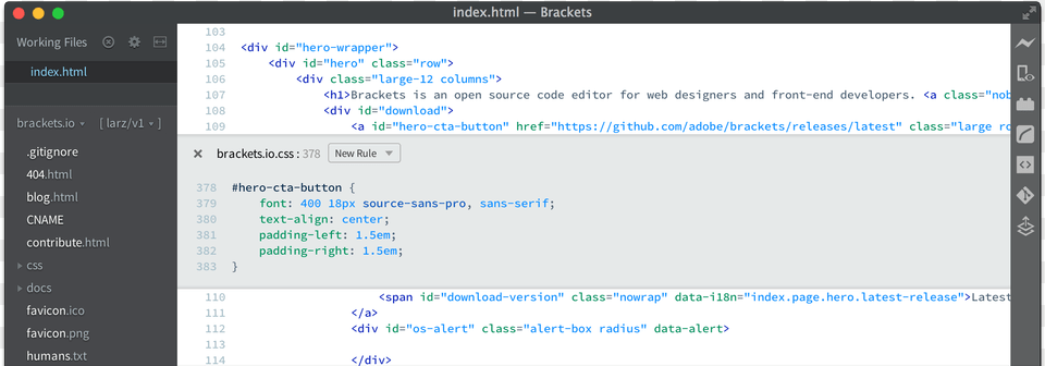 Brackets Code Editor, File, Webpage, Computer Hardware, Electronics Free Png Download