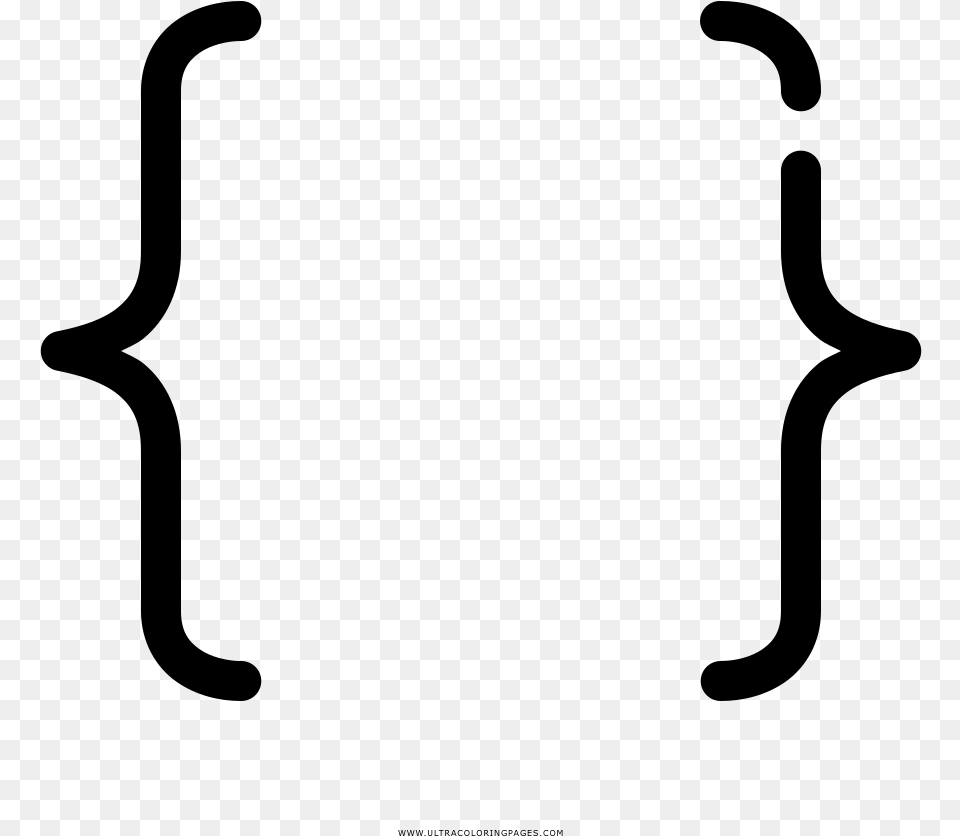 Brackets Coloring, Gray Free Transparent Png